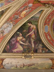 Allegory of Pistoia; view of Piombino